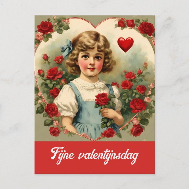 Valentinstag Postkarte (Vorderseite)