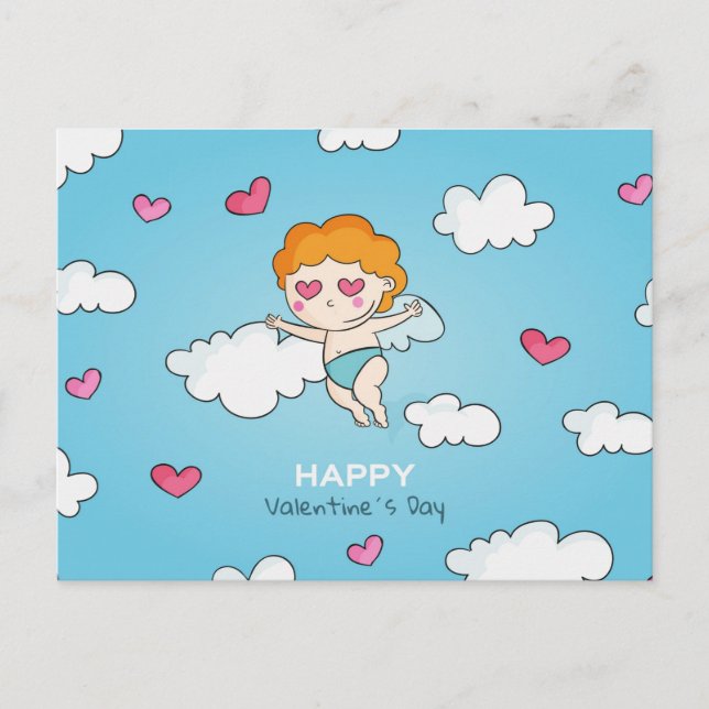 Valentinstag Postkarte (Vorderseite)