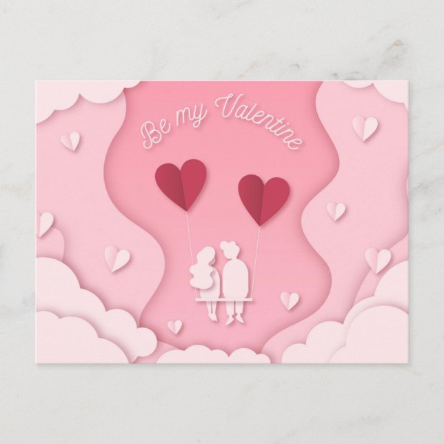 Valentinstag Postkarte (Vorderseite)