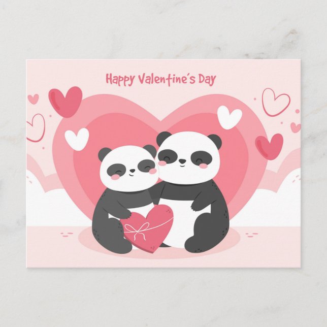 Valentinstag Postkarte (Vorderseite)