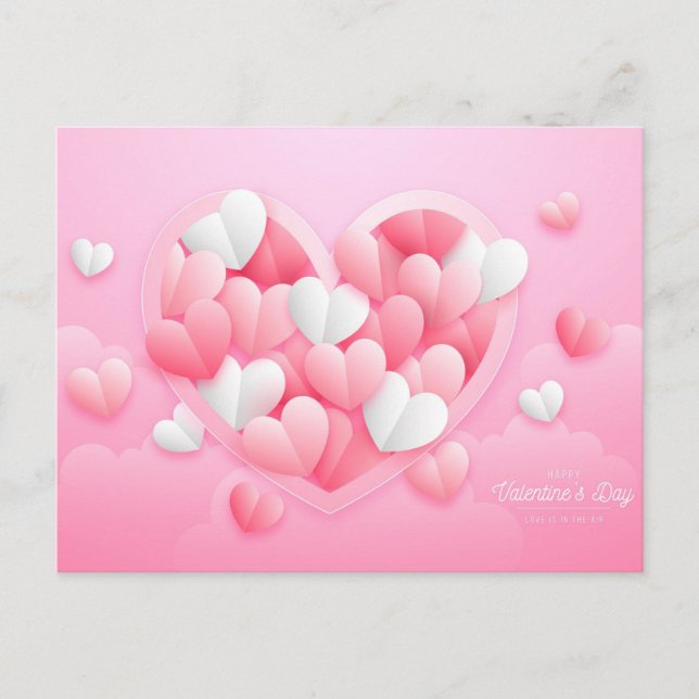 Valentinstag Postkarte (Vorderseite)