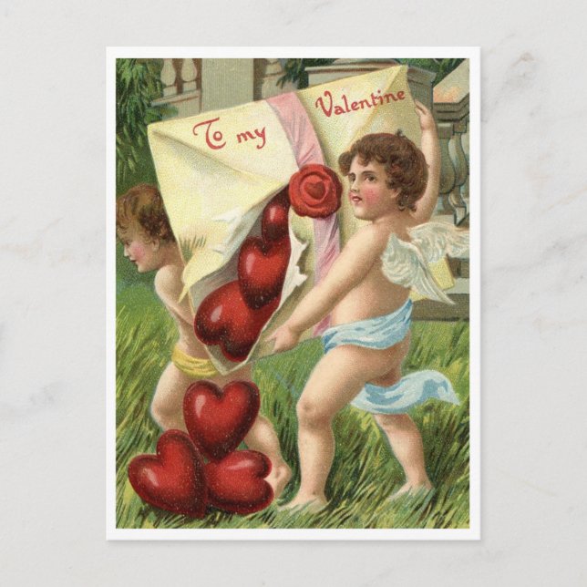 Valentinstag Postkarte (Vorderseite)