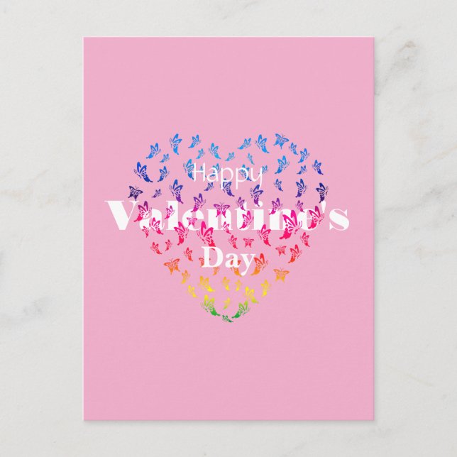 Valentinstag Postkarte (Vorderseite)