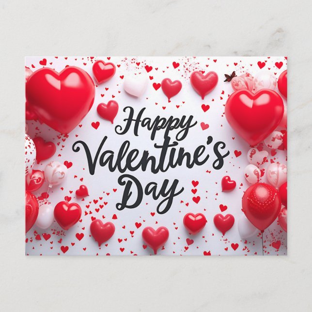 Valentinstag Postkarte (Vorderseite)