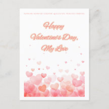 Valentinstag-Postkarte
