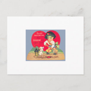Valentinstag Postkarte Vintage Pirat