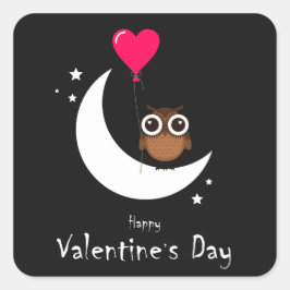 Valentinstag Quadratischer Aufkleber