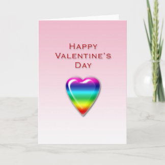 Valentinstag Rainbow Heftkarte Feiertagskarte