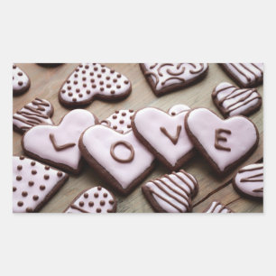 Valentinstag Rechteckiger Aufkleber