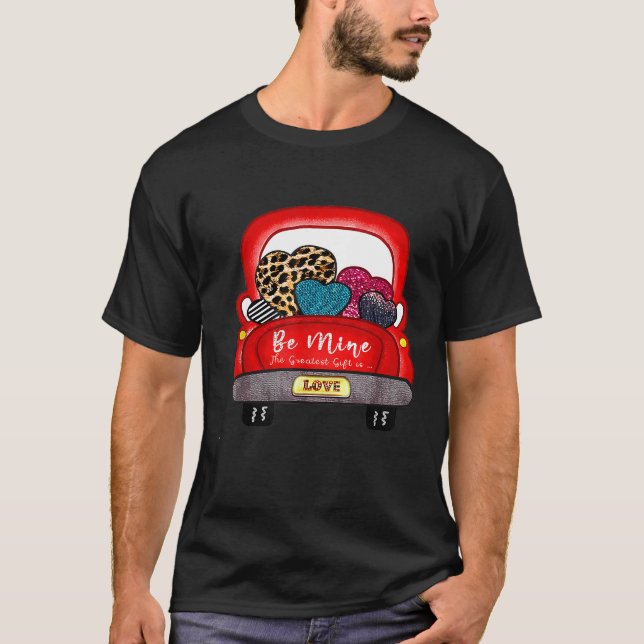 Valentinstag Red Truck T - Shirt (Vorderseite)