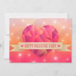 Valentinstag Romantische Liebe Moderne Feiertagskarte