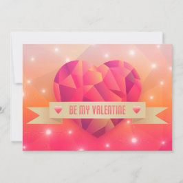 Valentinstag Romantische Liebe Moderne Feiertagskarte