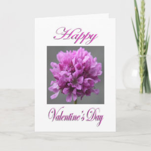 Valentinstag Rosa Blume Feiertagskarte