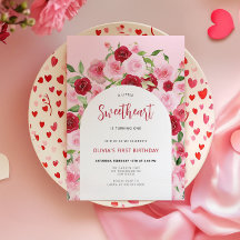 Valentinstag Rosa Blumenbogen Geburtstag