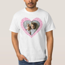Valentinstag Rosa Herz mit Foto
