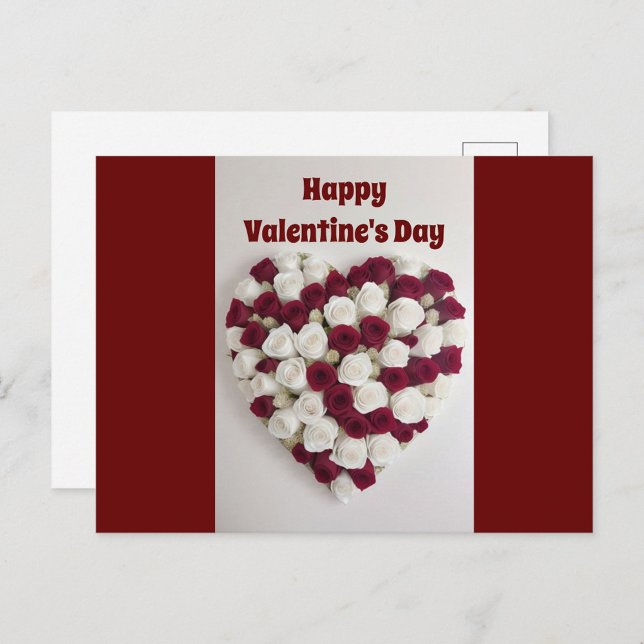 Valentinstag-Rose Postkarte (Happy Valentine's Day Postcard!)