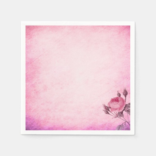 Valentinstag Rose Serviette (Vorderseite)