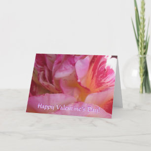 Valentinstag Rosenblütenkarte Feiertagskarte