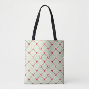 Valentinstag-Rot-Herz-Tragetasche Tasche