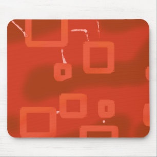 Valentinstag Rot Whimsical Geometrisch Abstrakt Mousepad