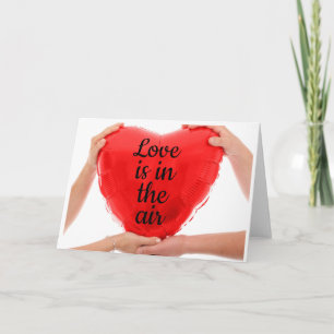 Valentinstag Rote Herz Karte
