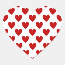 Valentinstag Rote Liebe Herz Sticker