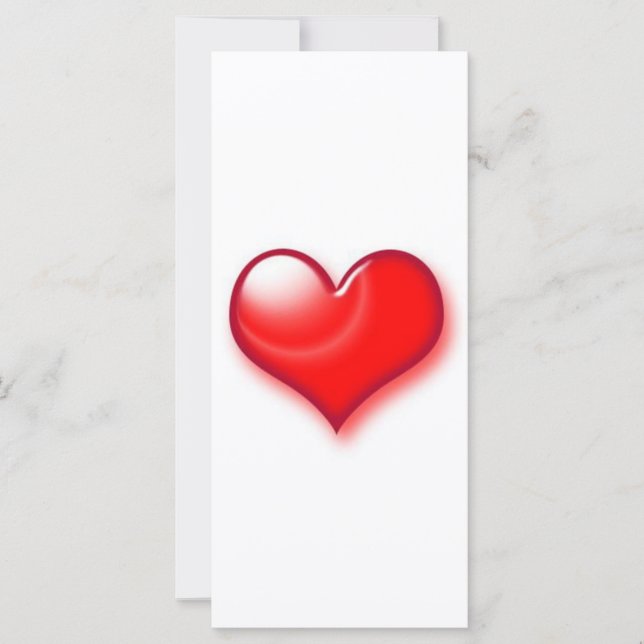 Valentinstag Rotes Herz (Vorderseite)