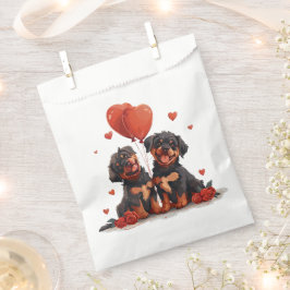 Valentinstag Rottweiler Hunde Geschenktütchen