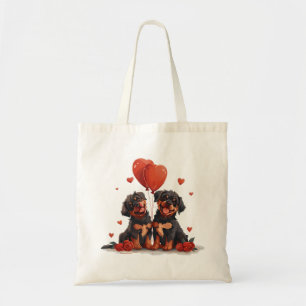 Valentinstag Rottweiler Hunde Tragetasche