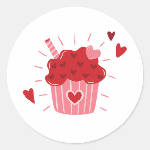 Valentinstag Runder Aufkleber