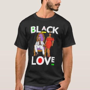 Valentinstag Schwarze Liebe Melanin King Queen Sis T-Shirt