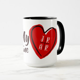 Valentinstag Sei mein Valentinsherz Benutzerdefini Tasse