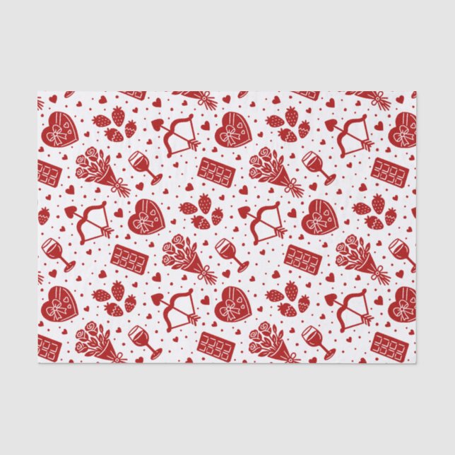 Valentinstag Seidenpapier (Vorderseite)