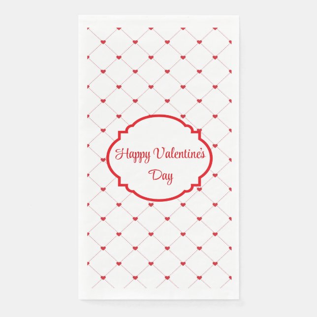 Valentinstag  serviette (Vorderseite)