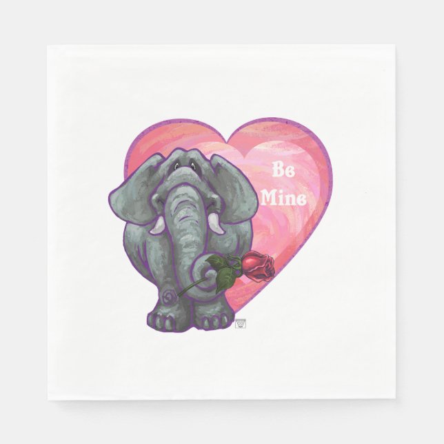 Valentinstag Serviette (Vorderseite)