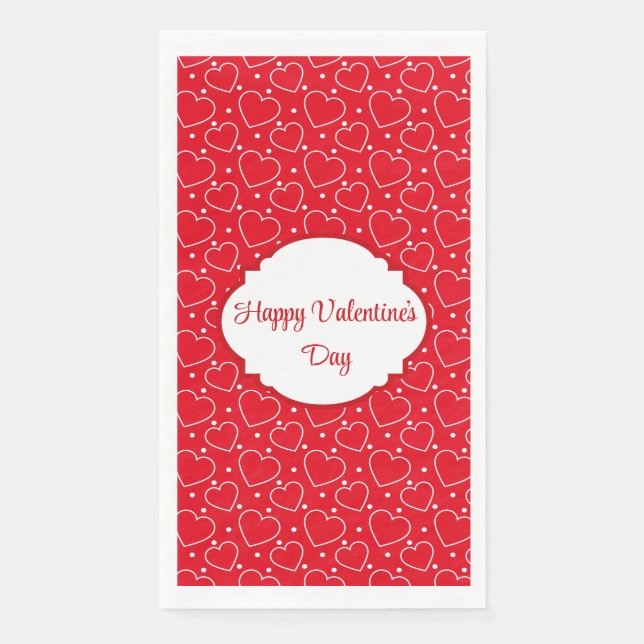 Valentinstag  serviette (Vorderseite)