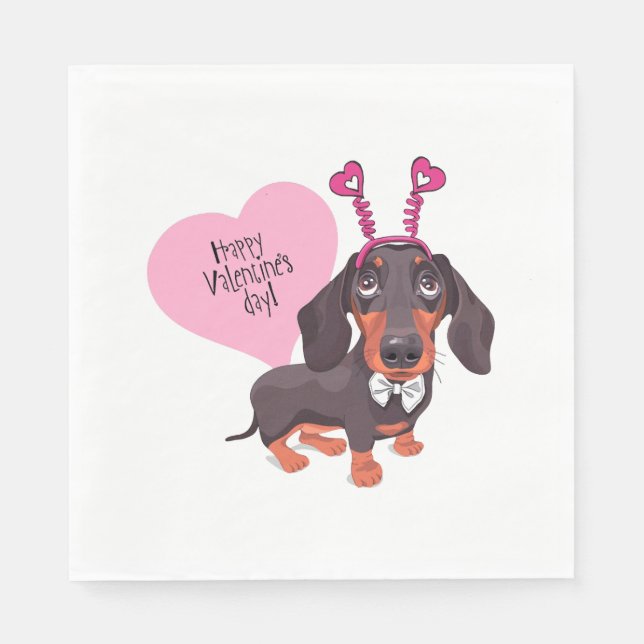 Valentinstag Serviette (Vorderseite)