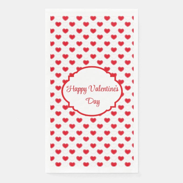 Valentinstag  serviette (Vorderseite)