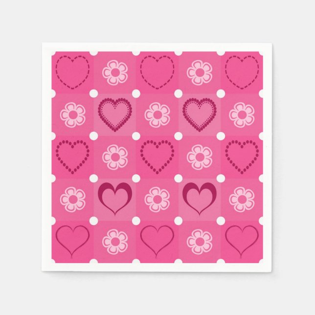 Valentinstag Serviette (Vorderseite)