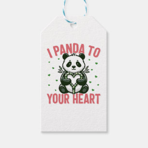 Valentinstag Shirt, ich Panda zu Ihrem Herzen Nied Geschenkanhänger