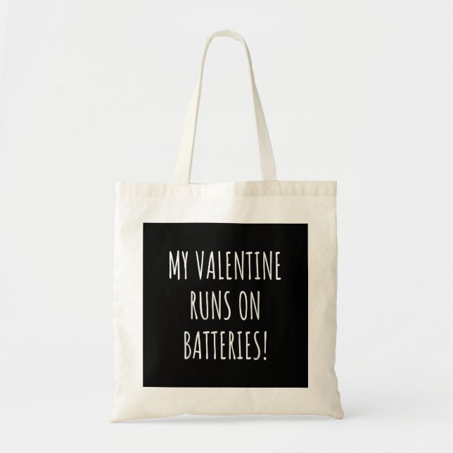 Valentinstag Shirt - Valentines Herzstück Tragetasche (Vorne)