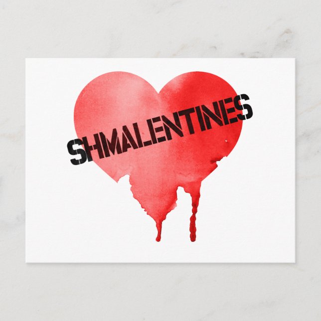 Valentinstag Shmalentines Tag Feiertagspostkarte (Vorderseite)