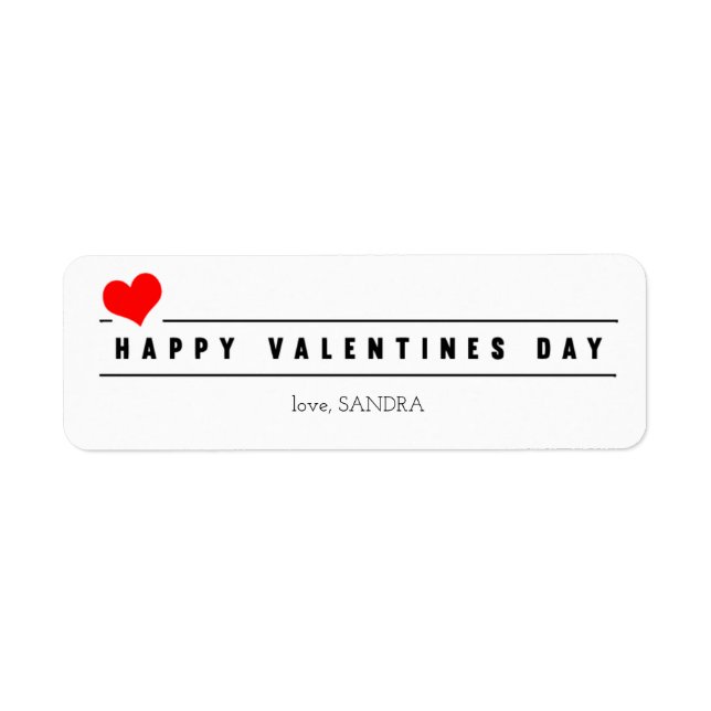 Valentinstag-Siegel des Roten Herzens (Vorne)
