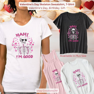 Valentinstag Skelett Sweatshirt, T - Shirt