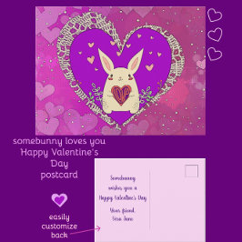Valentinstag Sonnenschein mit Liebe Herz Postkarte