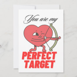 Valentinstag-Special Herz mit Pfeil Design Feiertagskarte