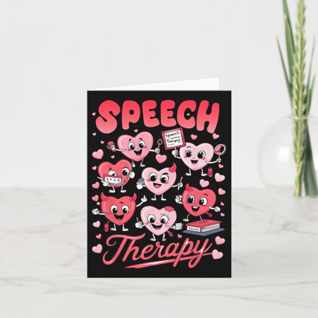 Valentinstag Speech Therapist Slpa Slp V Karte (Vorderseite)
