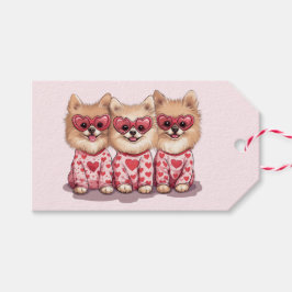 Valentinstag Spitz Hunde Geschenkanhänger