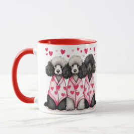 Valentinstag Standard Poodle Hunde Tasse
