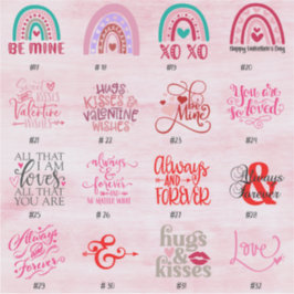 VALENTINSTAG STICKERS - Titelseite - Aufkleber